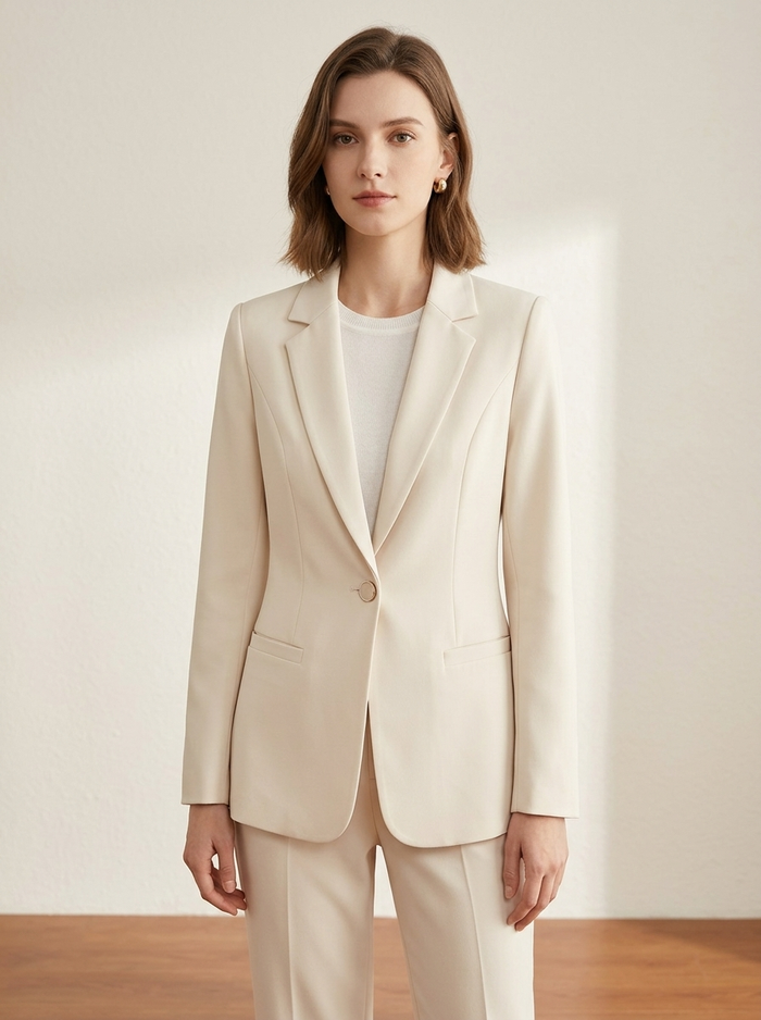 Blazer Line Modern and Elegant beige - editorial hero