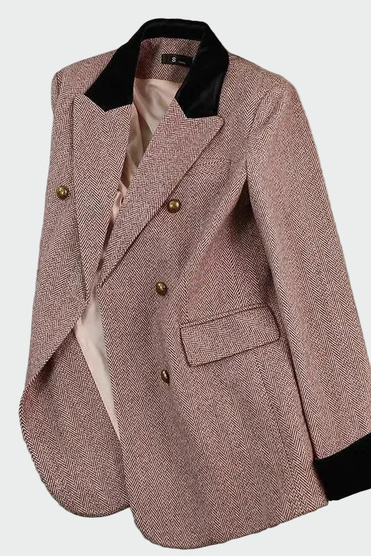 Blazer Wrap with Double Button-front