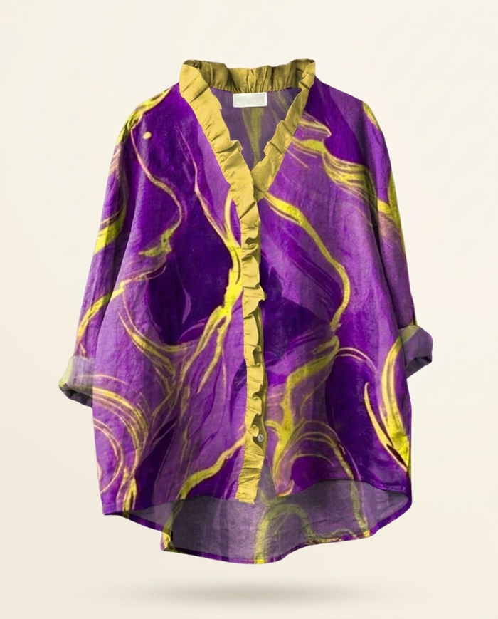 Bonnie | Linen Elegant Summer Blouse