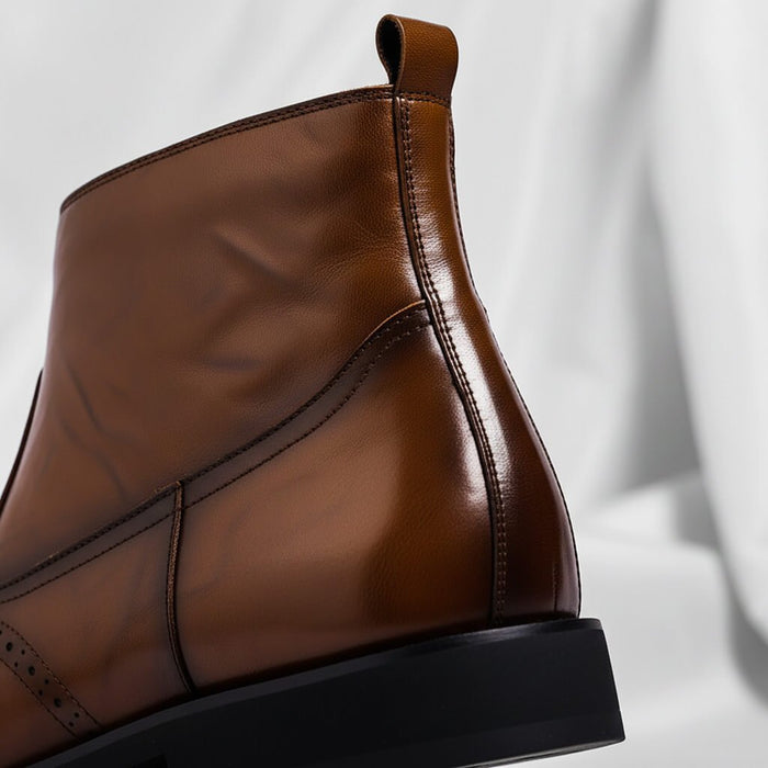 Brogue Italian Leather Boots