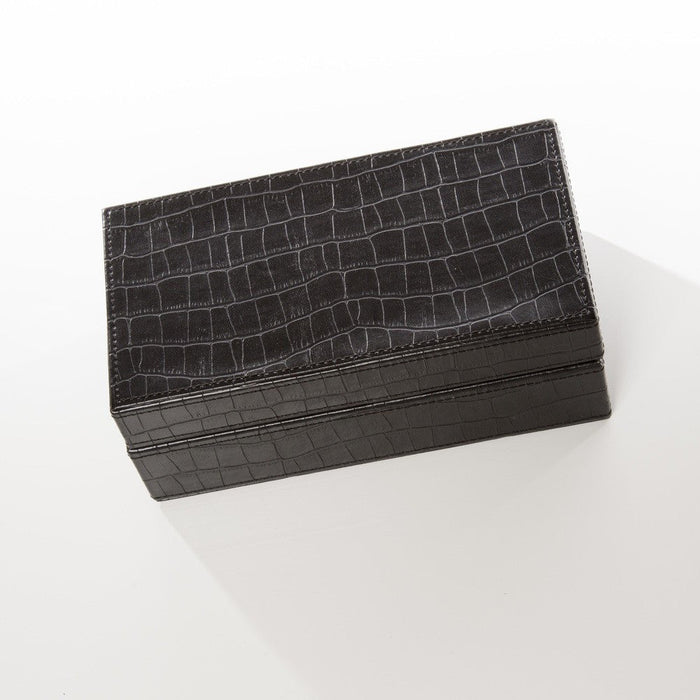 Brouk & Co. | Poker Set , Black Croc