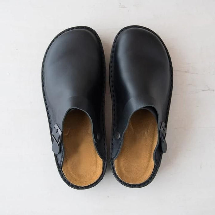 Buckled Comfort Mules