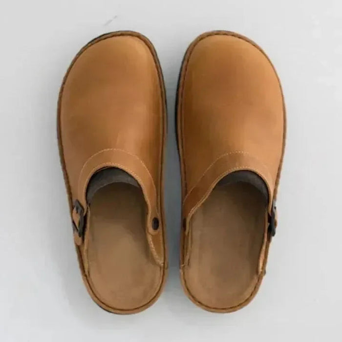 Buckled Comfort Mules