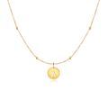 Camila | Gold-Plated Initial Circle Necklace