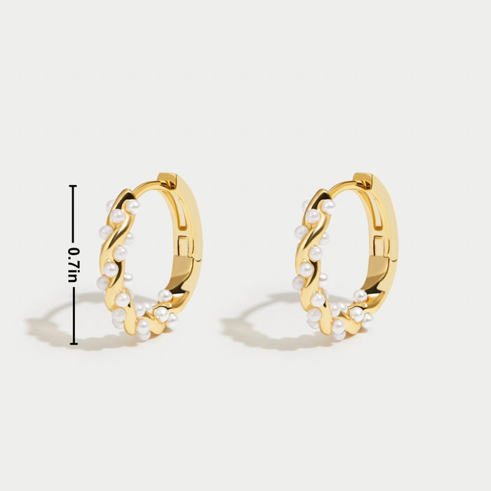 Camila | Gold-Plated Viktorie-lena Earrings with Delicate Texture