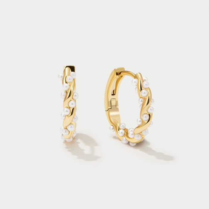 Camila | Gold-Plated Viktorie-lena Earrings with Delicate Texture