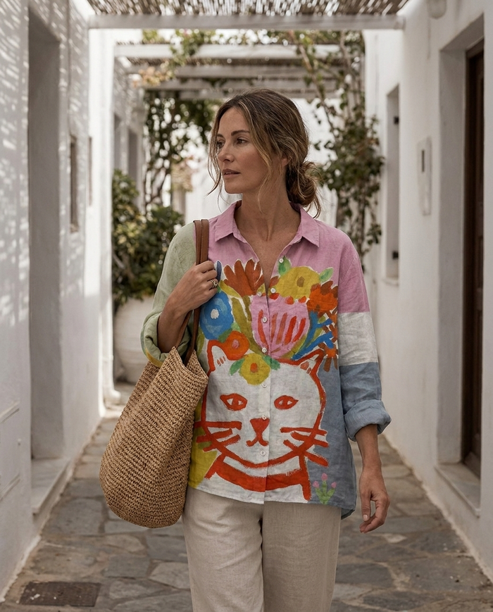 Capucine | Linen Elegant Summer Blouse