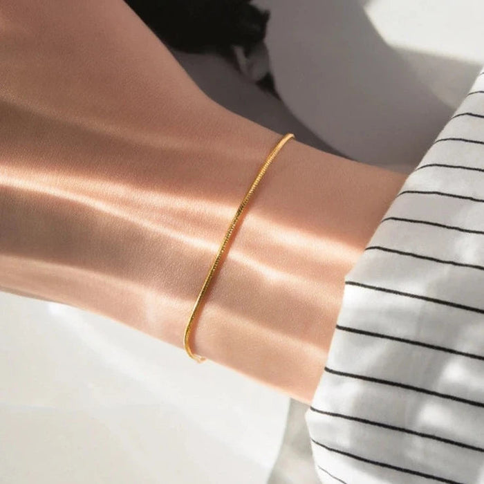 Carina | Gold-Plated Bracelet with Brilliant Structure