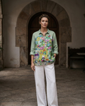 Caroline | Linen Elegant Summer Blouse