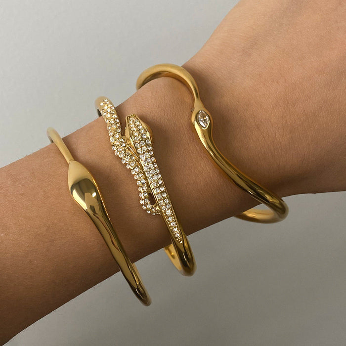 Cassian | Gold-Plated Veyne Bracelets Set