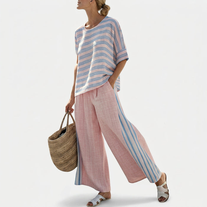 Cecilia | Set Linen Bamboo Pink