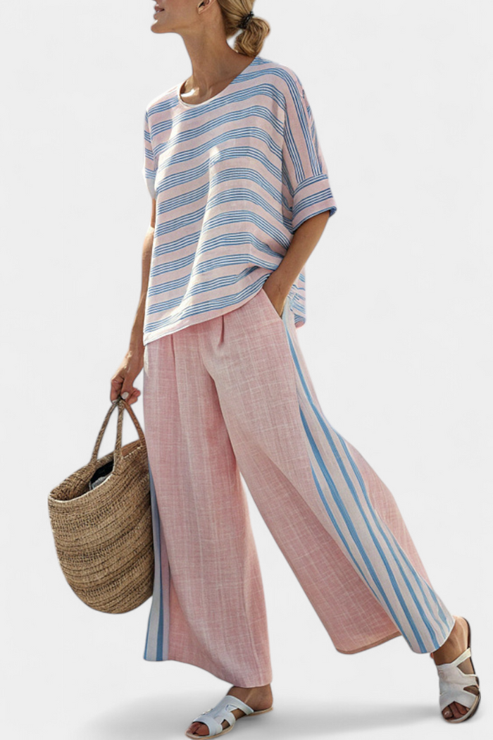 Cecilia | Set Linen Bamboo Pink
