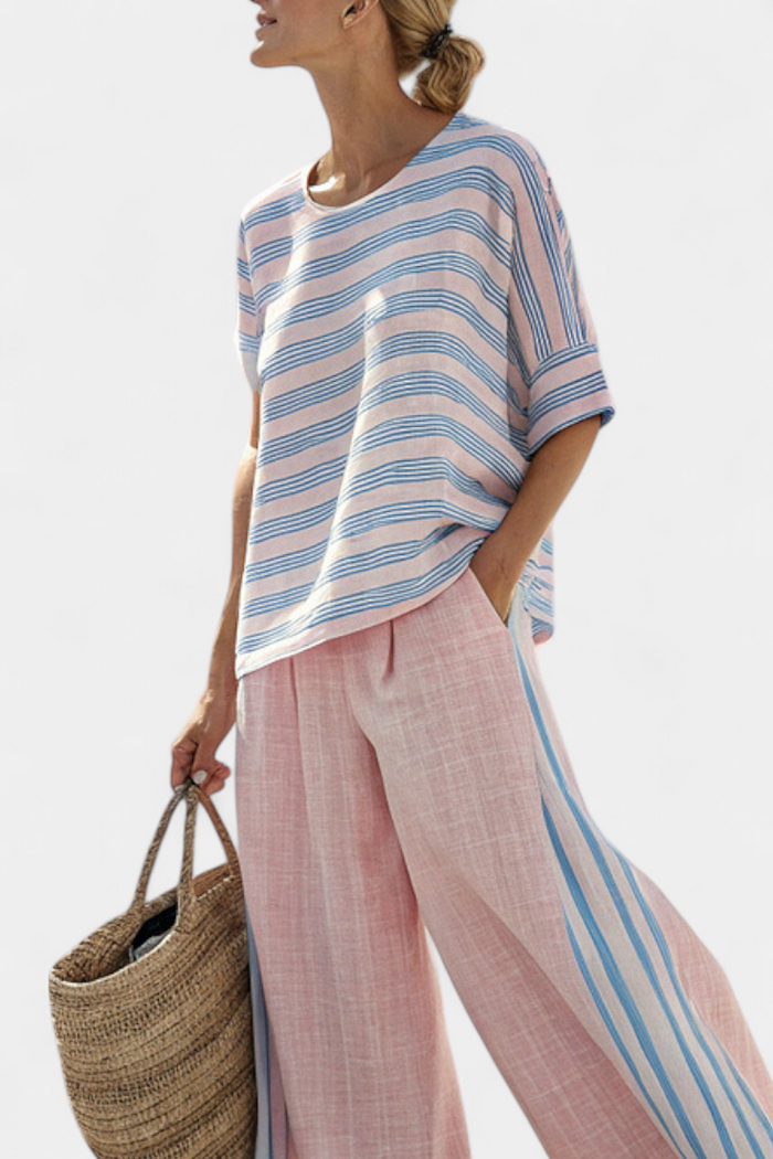 Cecilia | Set Linen Bamboo Pink