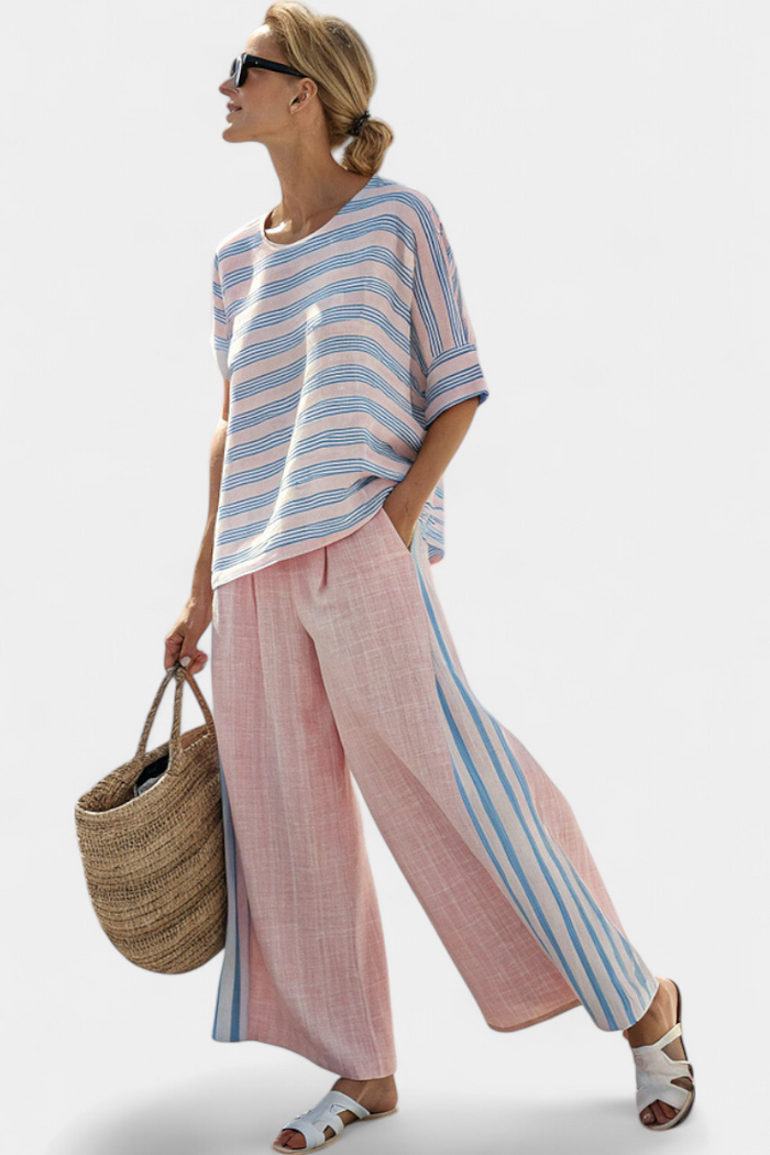 Cecilia | Set Linen Bamboo Pink