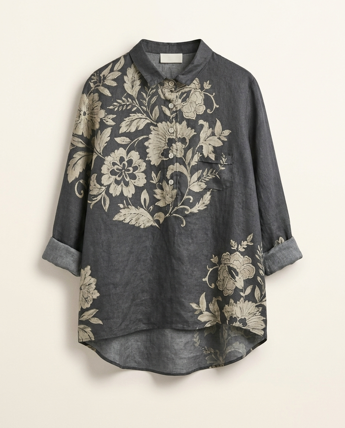 Celeste | Linen Elegant Summer Blouse