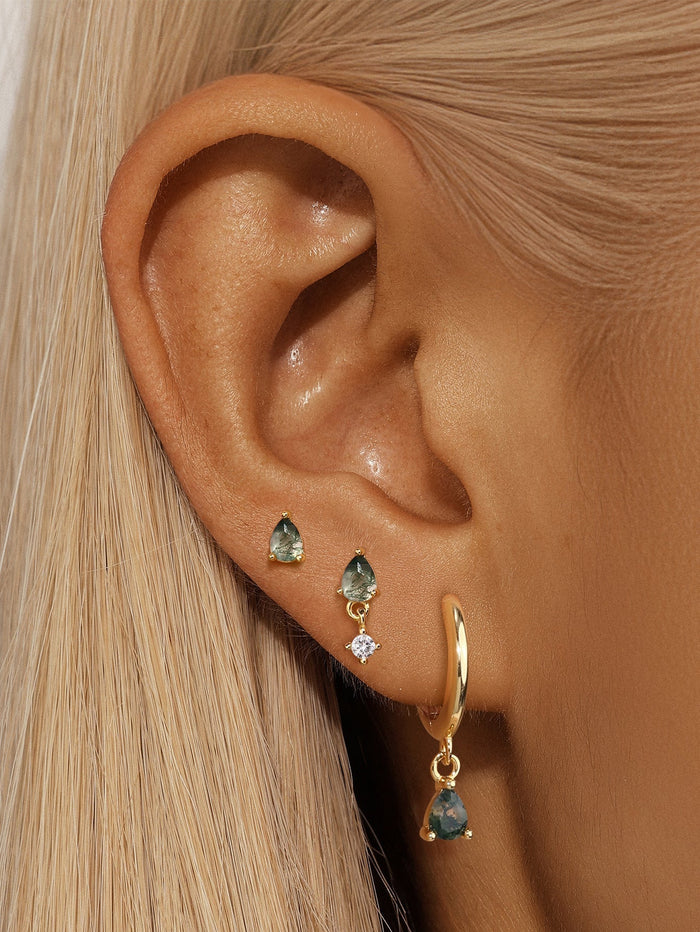 Celia | Gold-Plated Design Flowing Mona Earrings