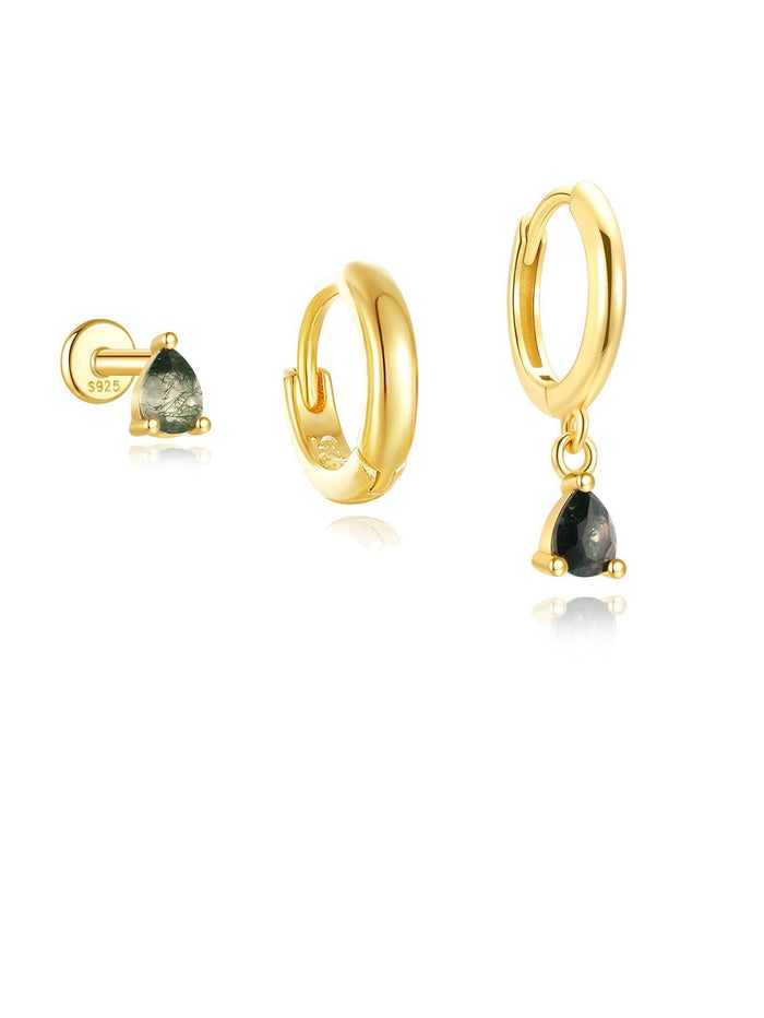 Celia | Gold-Plated Design Flowing Mona Earrings