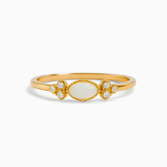 Celia | Gold-Plated Opal Ring