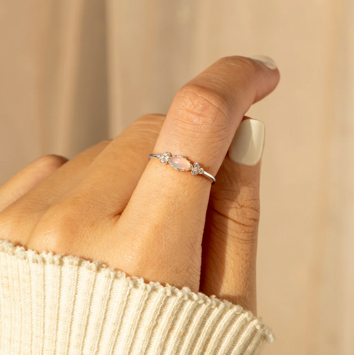 Celia | Gold-Plated Opal Ring