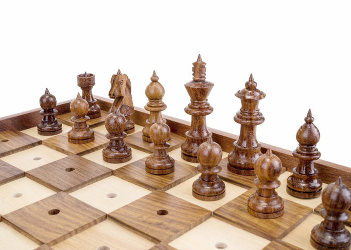 Chess Piece Set | Wooden | Visually Impaired Players | 33cm
