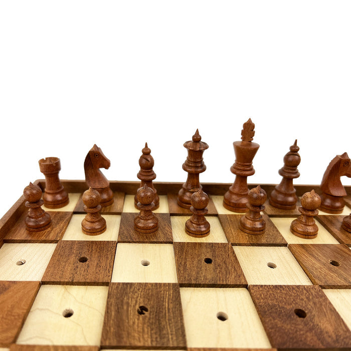 Chess Piece Set | Wooden | Visually Impaired Players | 33cm