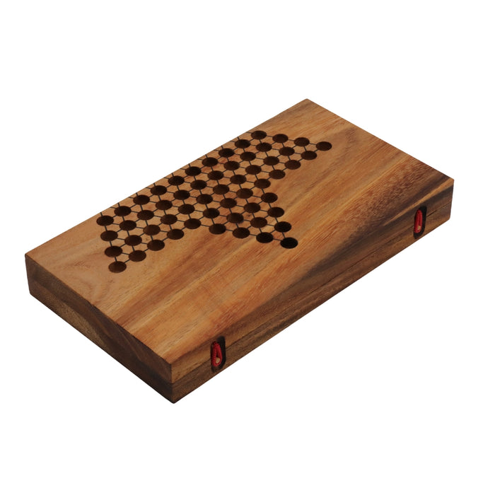 CHINESE CHECKERS Fold Set | 25 cm | Solid Wood