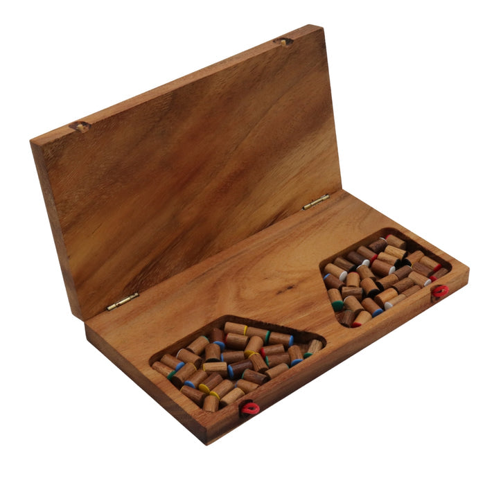 CHINESE CHECKERS Fold Set | 25 cm | Solid Wood