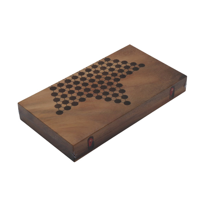 CHINESE CHECKERS Fold Set | 25 cm | Solid Wood