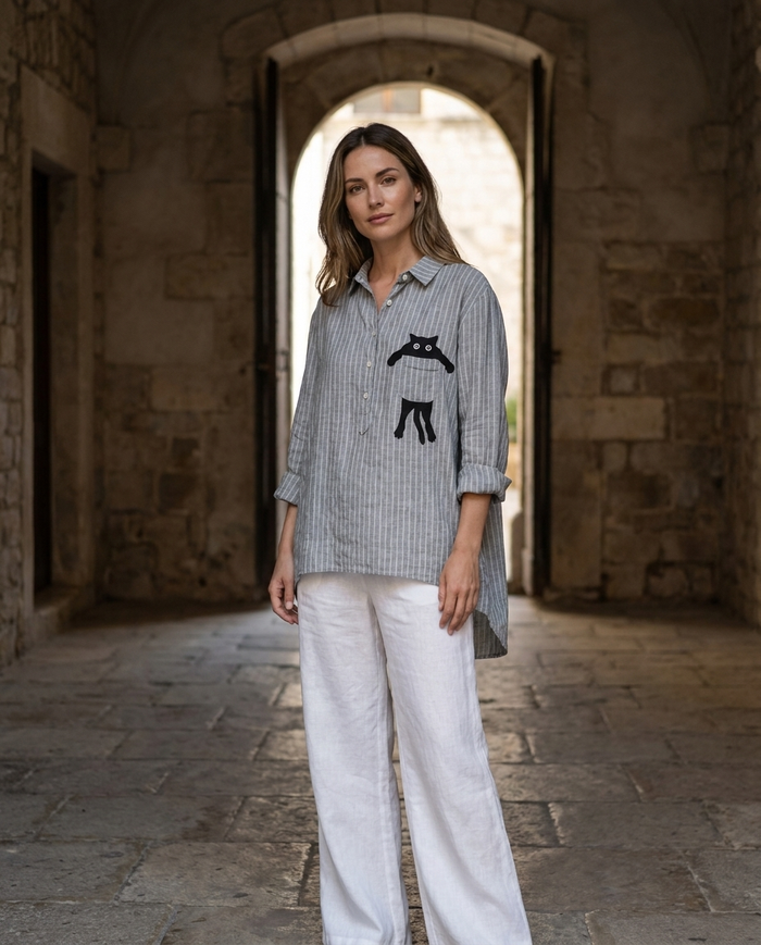 Chloe | Linen Elegant Summer Blouse