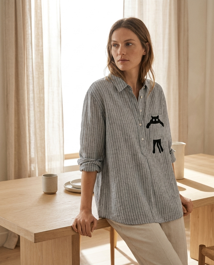 Chloe | Linen Elegant Summer Blouse