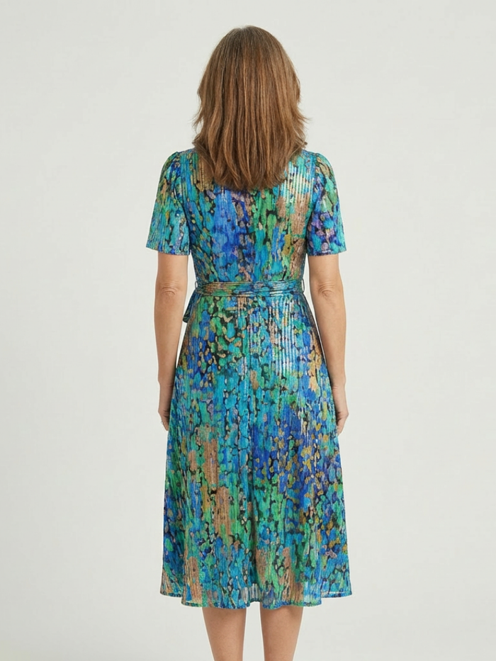 Chloe | Midi Dress with Abstract Print