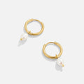 Clara | Gold-Plated Elisa-marie Earrings with Pearl Pendant