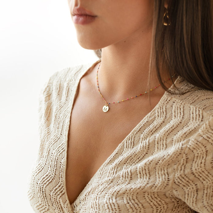 Clara | Silver ABC Letters Necklace