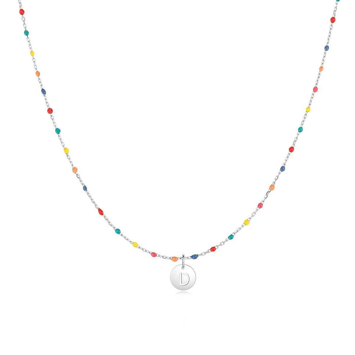 Clara | Silver ABC Letters Necklace