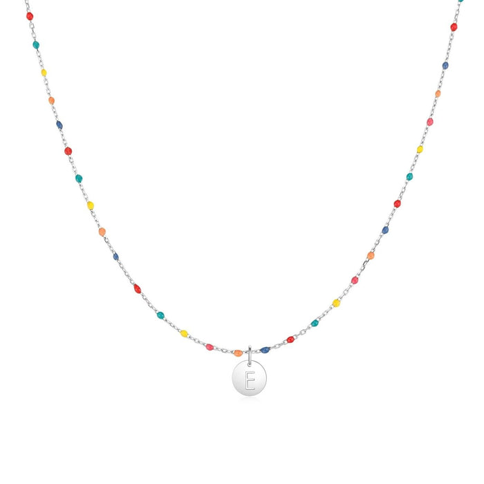 Clara | Silver ABC Letters Necklace