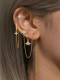 Clarissa | Gold-Plated Delicate Square Shape Earrings