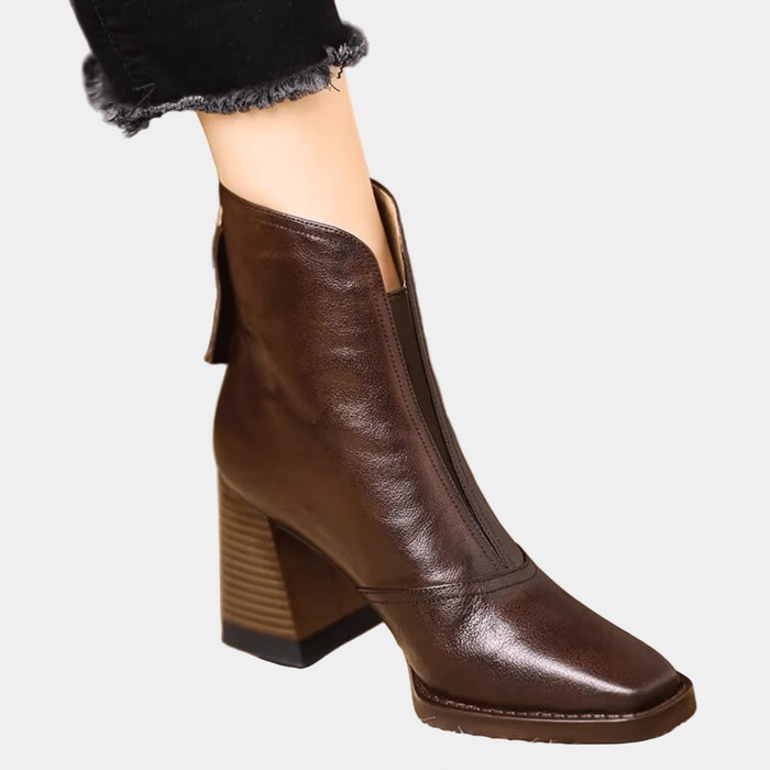 Claudia | Ankle Boots Luxury with Heel Mid