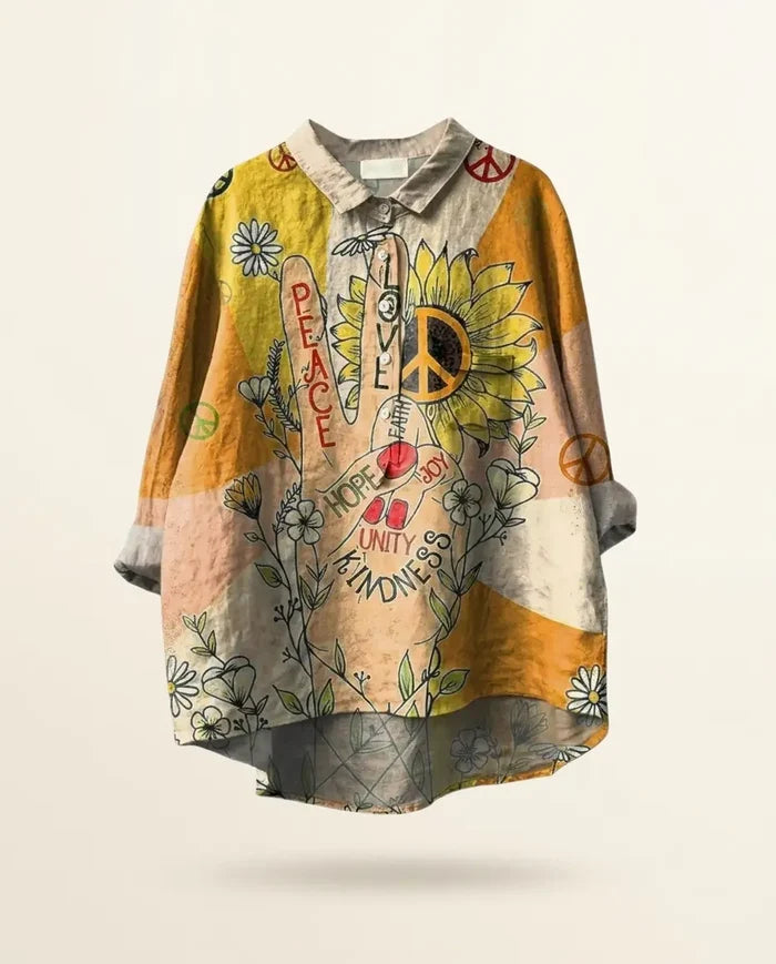 Coline | Linen Elegant Summer Blouse