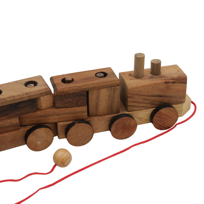 CONSTRUCTION TRAIN | 29 cm | Solid Wood