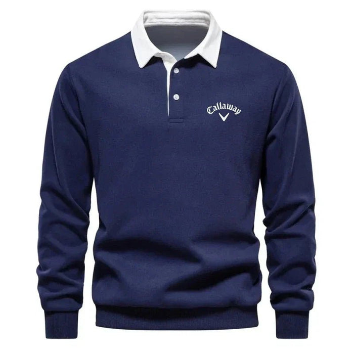 Contrast Collar Polo Jumper