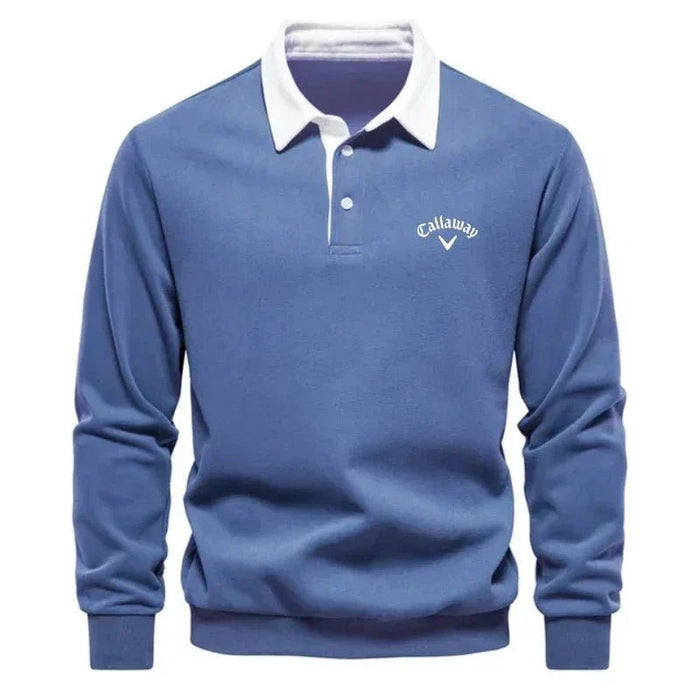 Contrast Collar Polo Jumper