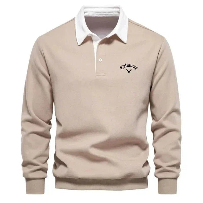 Contrast Collar Polo Jumper