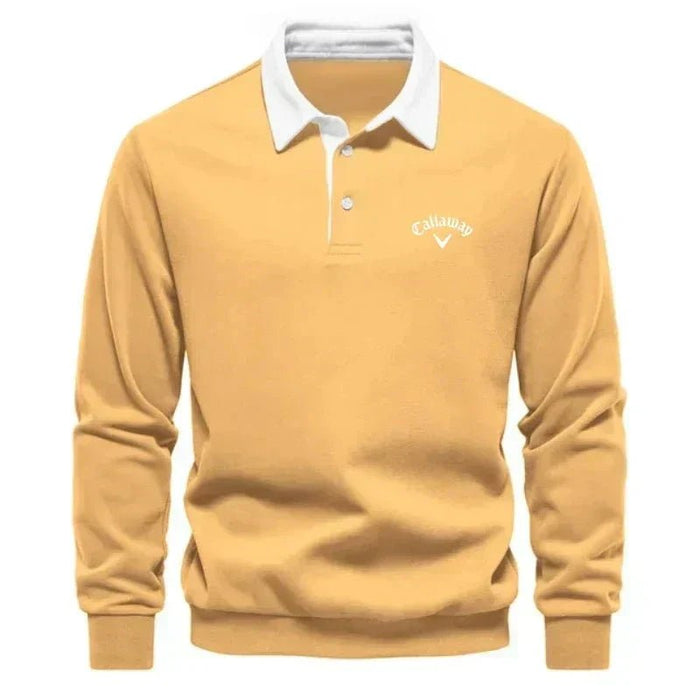 Contrast Collar Polo Jumper