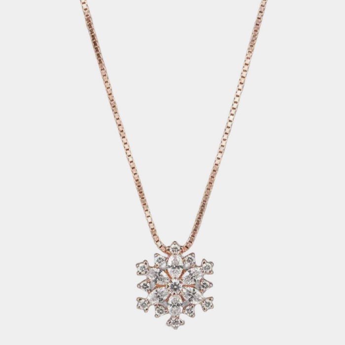 Cora | Crystal Necklace with Snowflake