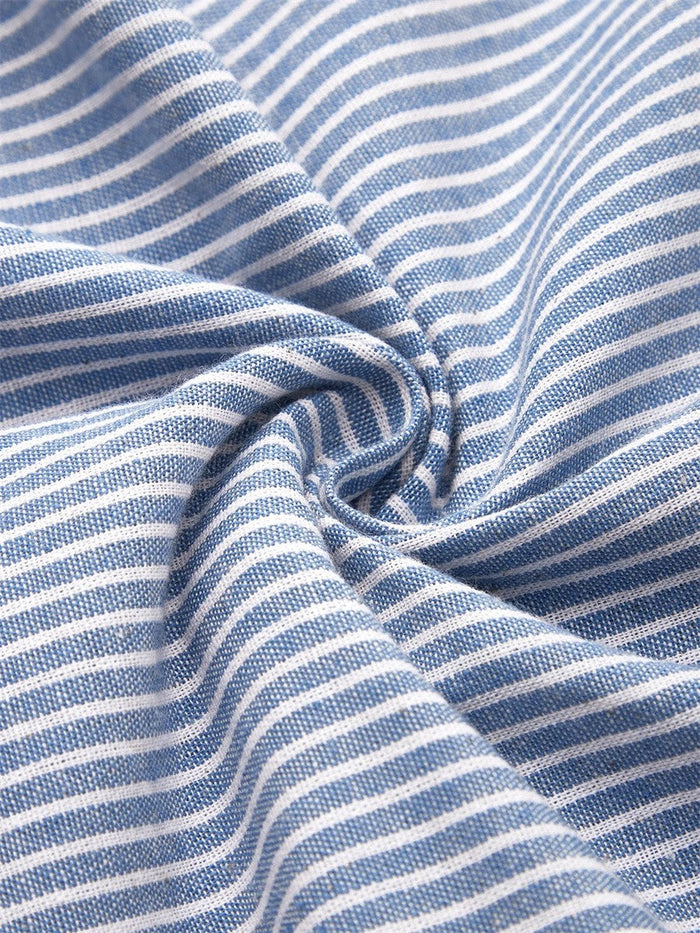 Coralie | Striped Crisp Maxi Dress