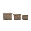 Creative Co-Op | Natural Woven Seagrass Baskets Set of 3