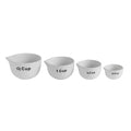 Creative Co-Op | White Stoneware Measuring Cups Set of 4