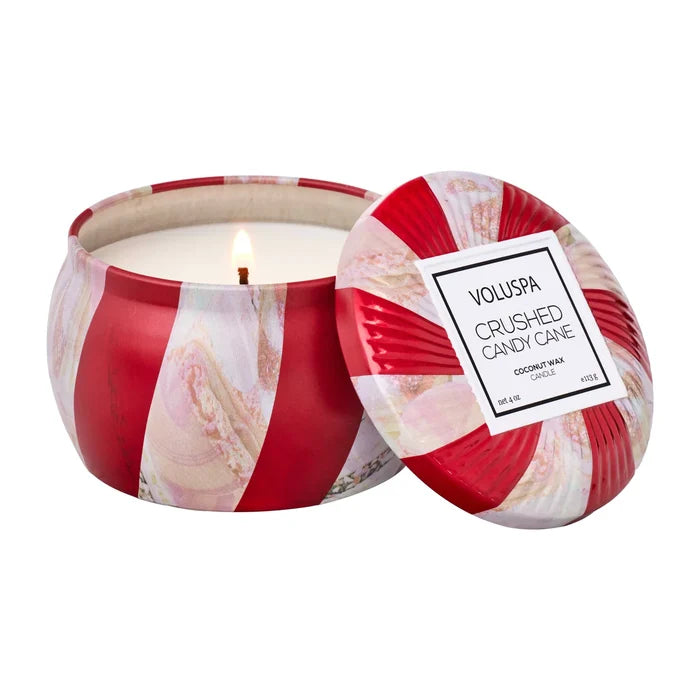 Crushed Candy Cane Candle, Assorted Sizes