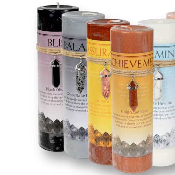 Crystal Energy Pendant Candles ⭐️ - Candle