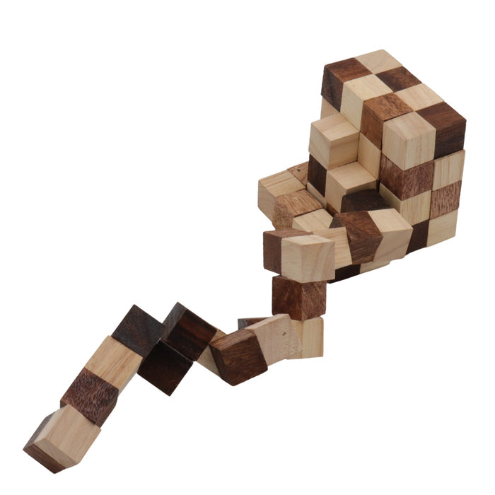 CUBE KING SNAKE | 80 mm | Solid Wood